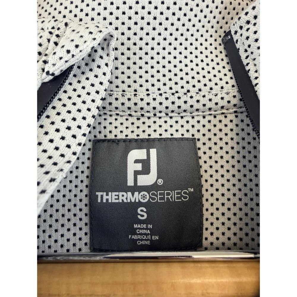 FootJoy ThermoSeries Golf Mid-Layer Pullover Men S Polka Dot Quarter Zip 1515671 - Picture 3 of 9
